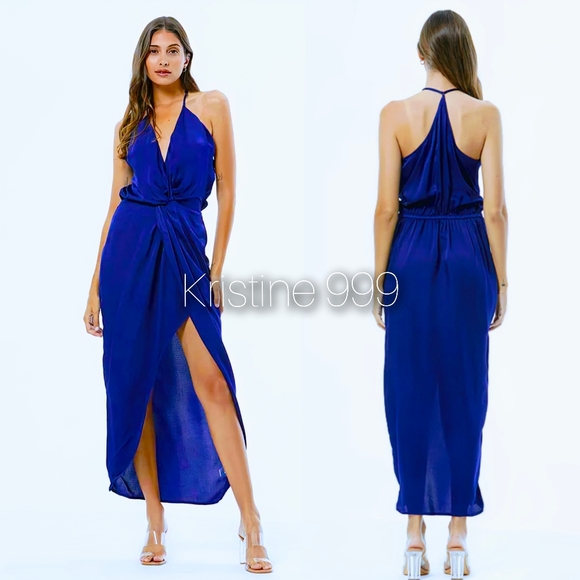 Young Fabulous & Broke Siren Slip dress in Blue new with tags - Picture 1 of 3